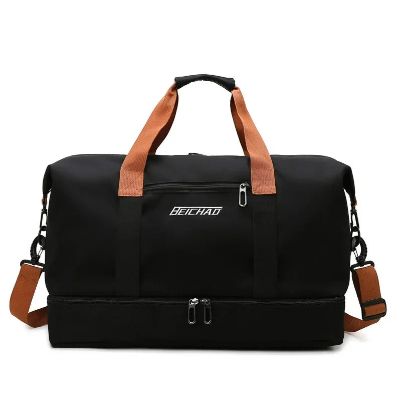 Large Capacity Travel Gym Bag Short-distance Luggage Portable Fitness Bags Shoulder Crossbody Handbags Men&