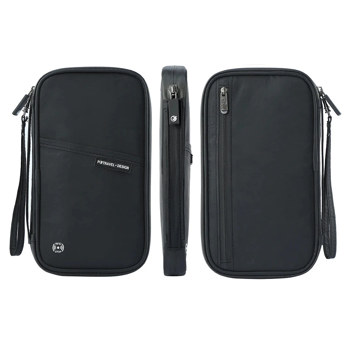 Travel Passport Wallet Organizer Bag with Card Holder Document Case for Family Crossbody Ticket Cash Storage Bag for Abroad Trip