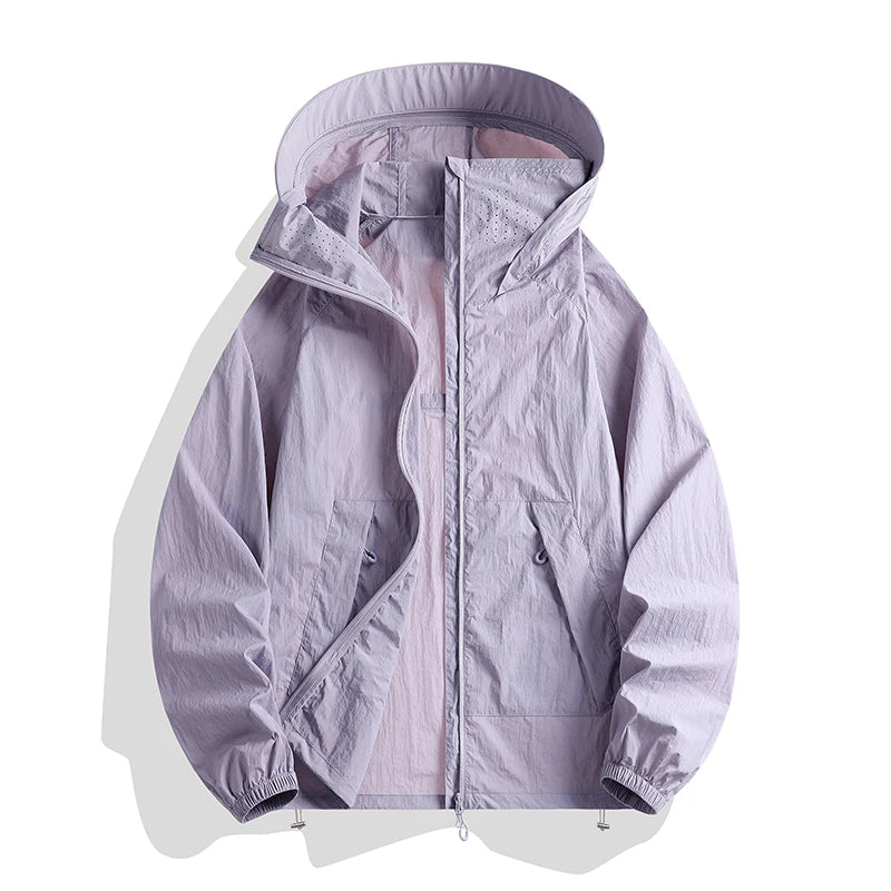 Outdoor Sunscreen Clothing Summer Hiking Jackets UPF50+ Ultraviolet Protection Couple&