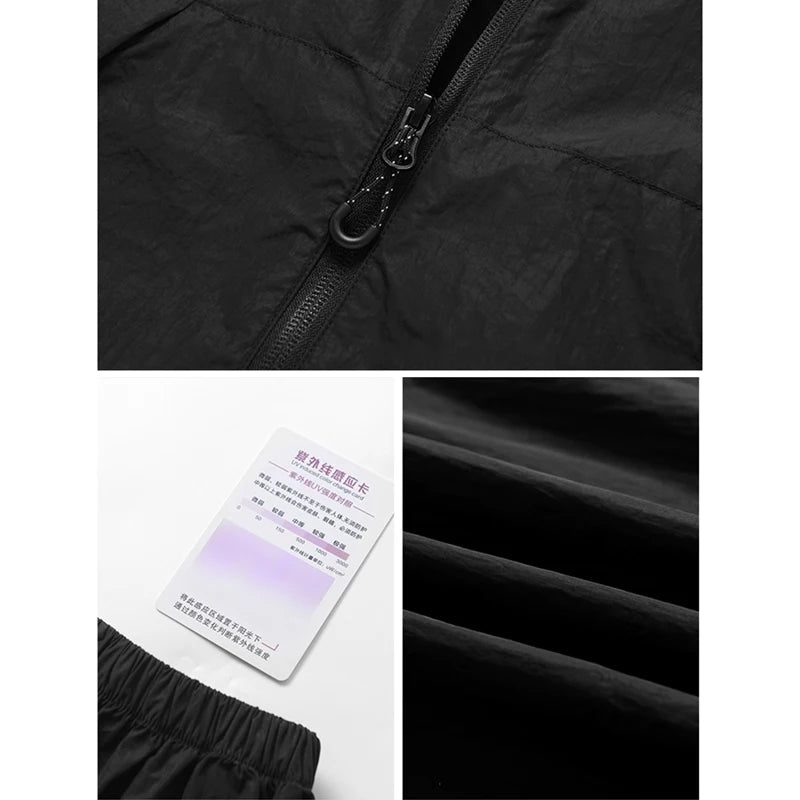 Outdoor Sunscreen Clothing Summer Hiking Jackets UPF50+ Ultraviolet Protection Couple&