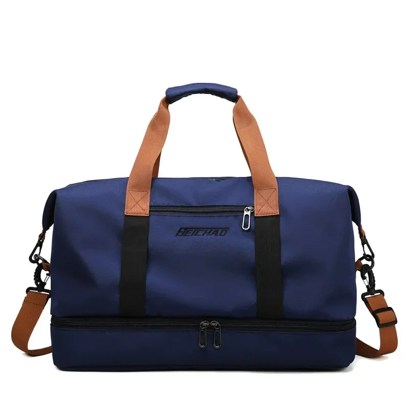 Large Capacity Travel Gym Bag Short-distance Luggage Portable Fitness Bags Shoulder Crossbody Handbags Men&