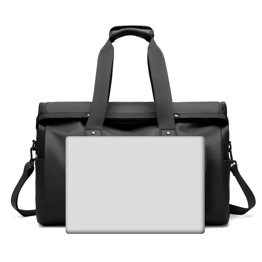 Business Travel Bag, Trendy Casual Bag, Waterproof Handbag, Large-Capacity Sports Bag, Dry and Wet Separation Gym Bag, Unisex Shoulder Crossbody Bag