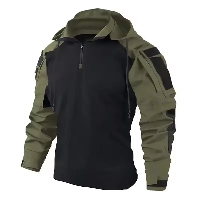 Outdoor Uniform Tactical Suits Wear Resistant T-Shirt Hood Pants Men Clothes Combat Shirts Airsoft Paintball Hunting Clothing