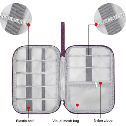Travel Electronics Organizer Bag Portable Cable Storage Organizer Electronic Accessories Case Phone Charger Storage Holder Bags