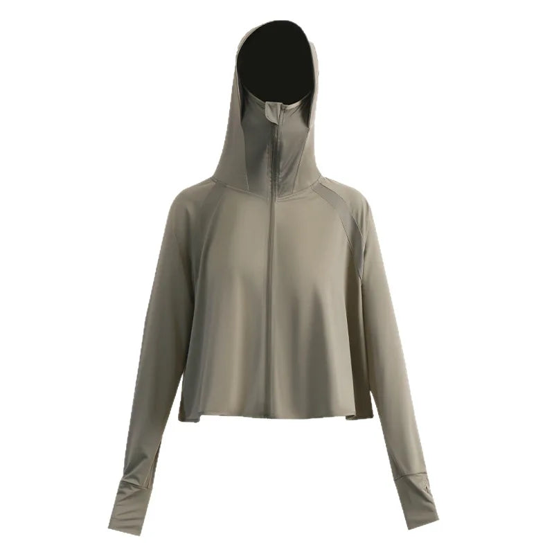 Sunscreen Clothing for Women in Summer, New Anti UV Long Sleeved Thin Jacket, Outdoor Women Cycling Sun Protection