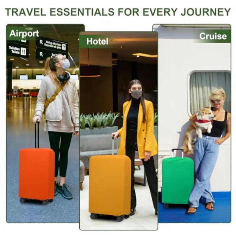 Travel Luggage Suitcase Protective Cover Trolley Case Travel Luggage Dust Cover Travel Accessories Packing Organizer Multi Color