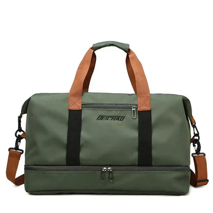 Large Capacity Travel Gym Bag Short-distance Luggage Portable Fitness Bags Shoulder Crossbody Handbags Men&