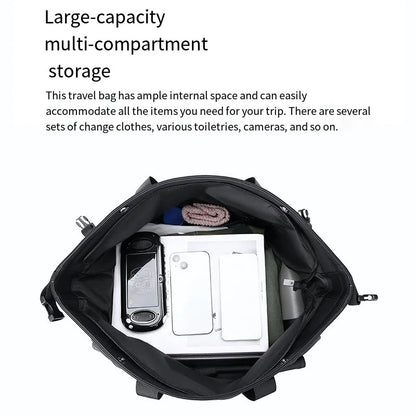 Business Travel Bag, Trendy Casual Bag, Waterproof Handbag, Large-Capacity Sports Bag, Dry and Wet Separation Gym Bag, Unisex Shoulder Crossbody Bag