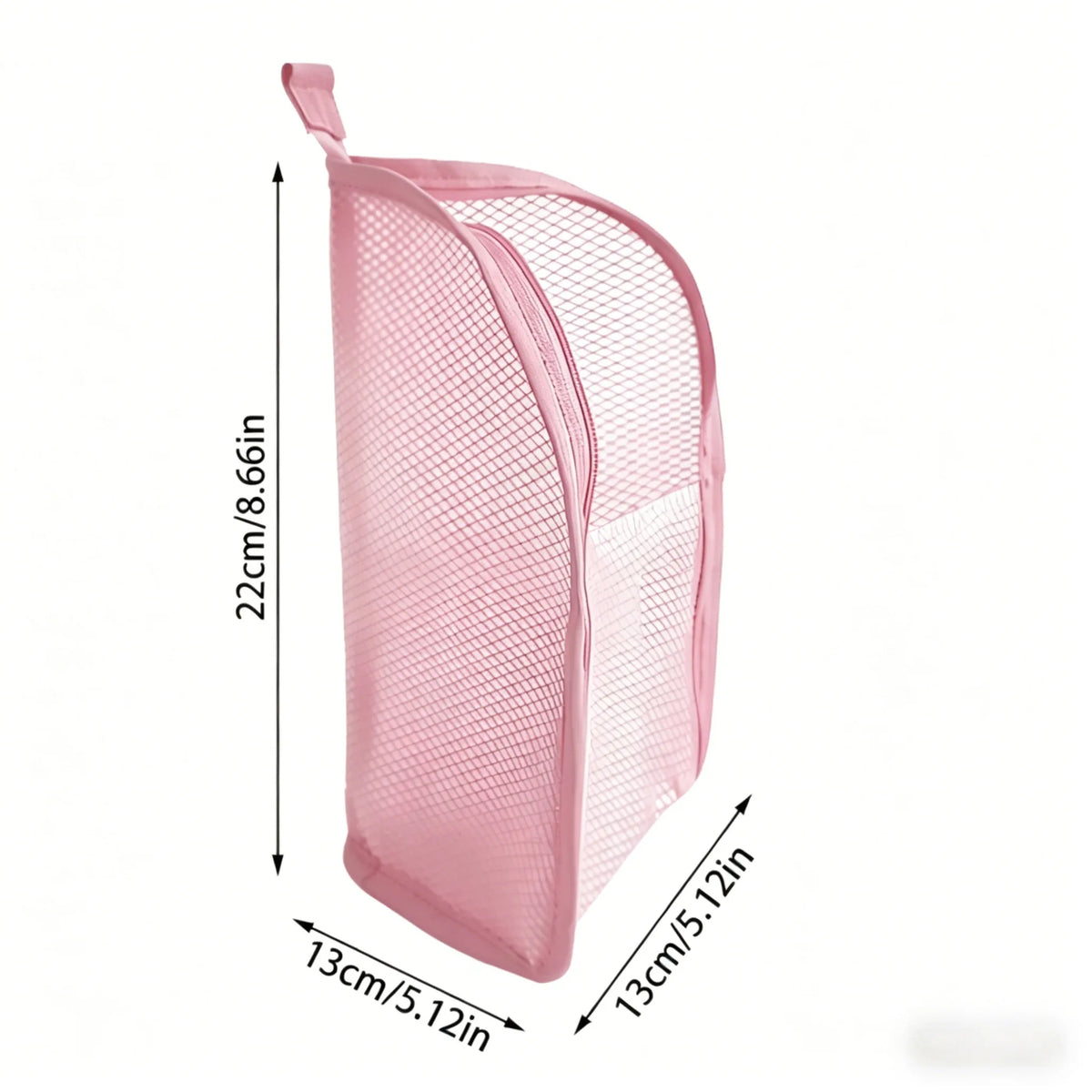 Portable Mesh Standing Toiletry Bag, Lightweight Foldable Clear Hanging Travel Organiser for Toothbrush &amp; Travel