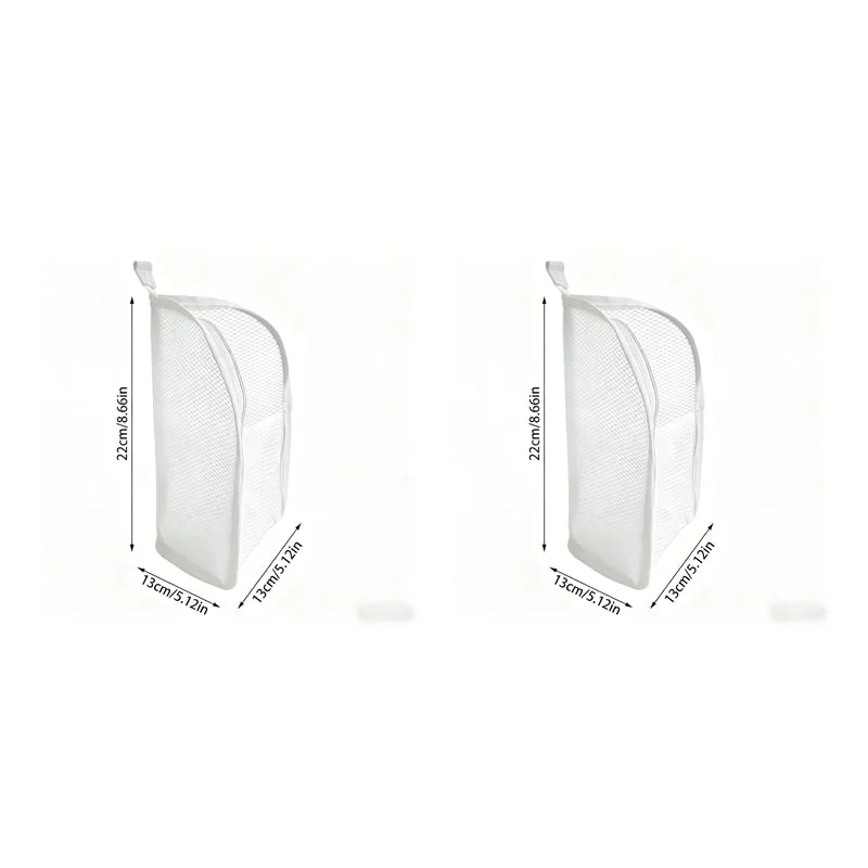 Portable Mesh Standing Toiletry Bag, Lightweight Foldable Clear Hanging Travel Organiser for Toothbrush &amp; Travel