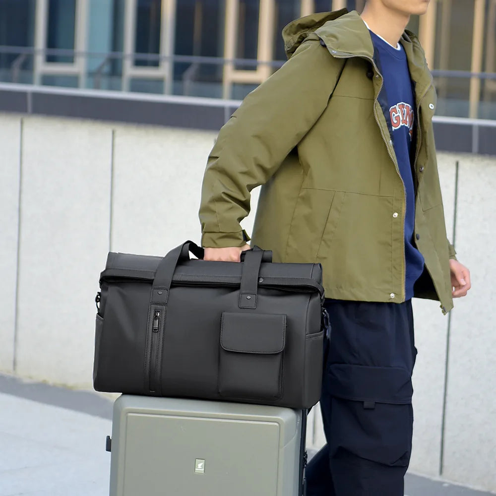 Business Travel Bag, Trendy Casual Bag, Waterproof Handbag, Large-Capacity Sports Bag, Dry and Wet Separation Gym Bag, Unisex Shoulder Crossbody Bag