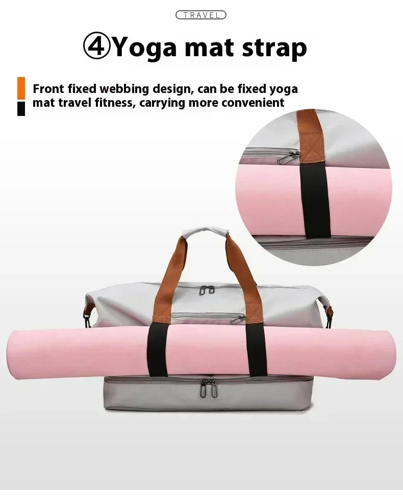 Large Capacity Travel Gym Bag Short-distance Luggage Portable Fitness Bags Shoulder Crossbody Handbags Men&