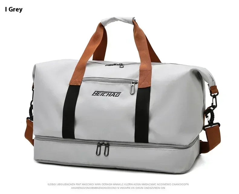 Large Capacity Travel Gym Bag Short-distance Luggage Portable Fitness Bags Shoulder Crossbody Handbags Men&