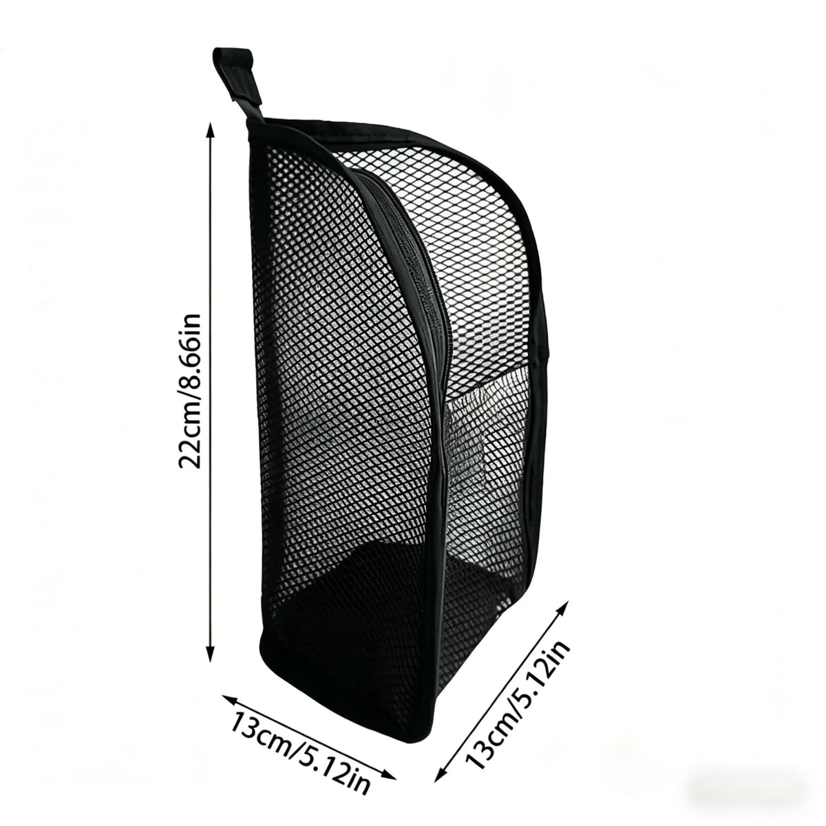 Portable Mesh Standing Toiletry Bag, Lightweight Foldable Clear Hanging Travel Organiser for Toothbrush &amp; Travel