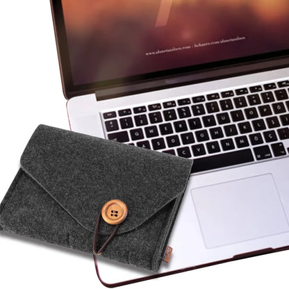 Portable Felt Electronics Accessories Organizer - Power Adapter &amp; USB Cable Storage Case for Travel