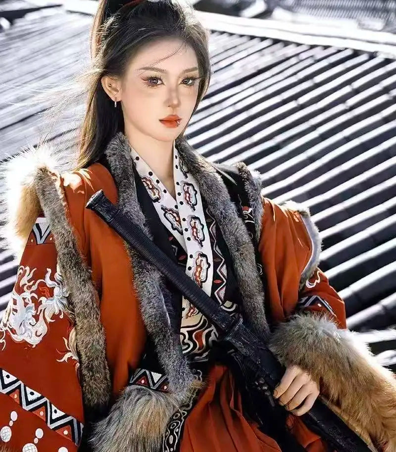 Exotic Tibetan Robe Couples Traditional Chinese Embroided Zang Clothing Vintage Stage Outfits Wedding Travel Photography Suits