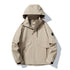 Spring and Autumn Thin Breathable Waterproof Windproof Detachable Mountain Hiking Camping Mountaineering Jacket